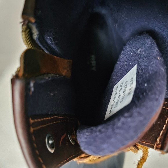 Sperry Women's Tan/Navy All-Weather Leather Saltwater Core Duck Boots Size 9M - Picture 11 of 16